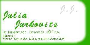 julia jurkovits business card